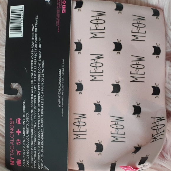 New Listing!! Brand New MY TAGALONGS MEOW Cosmetic Cases- 2 CT. - Picture 3 of 3